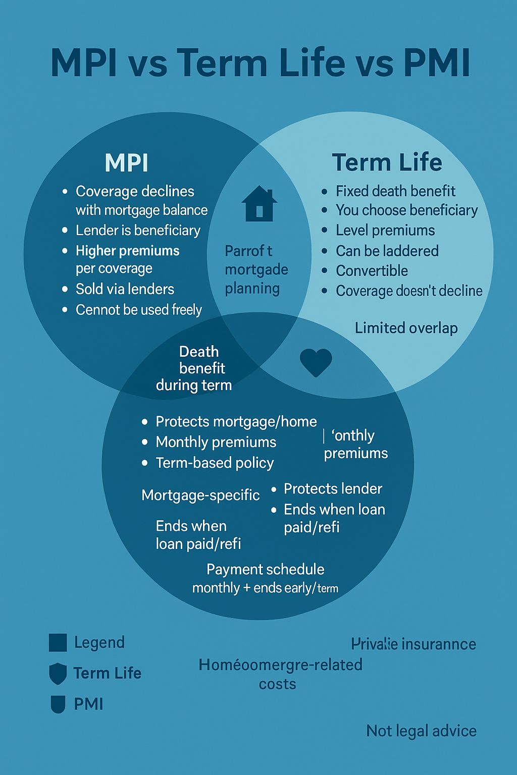 Mortgage Protection Insurance Venn diagram